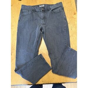 Travis Mathew Jeans Mens 38 Gray Legacy Denim Golf Stretch 5 Pocket Pants 38x32